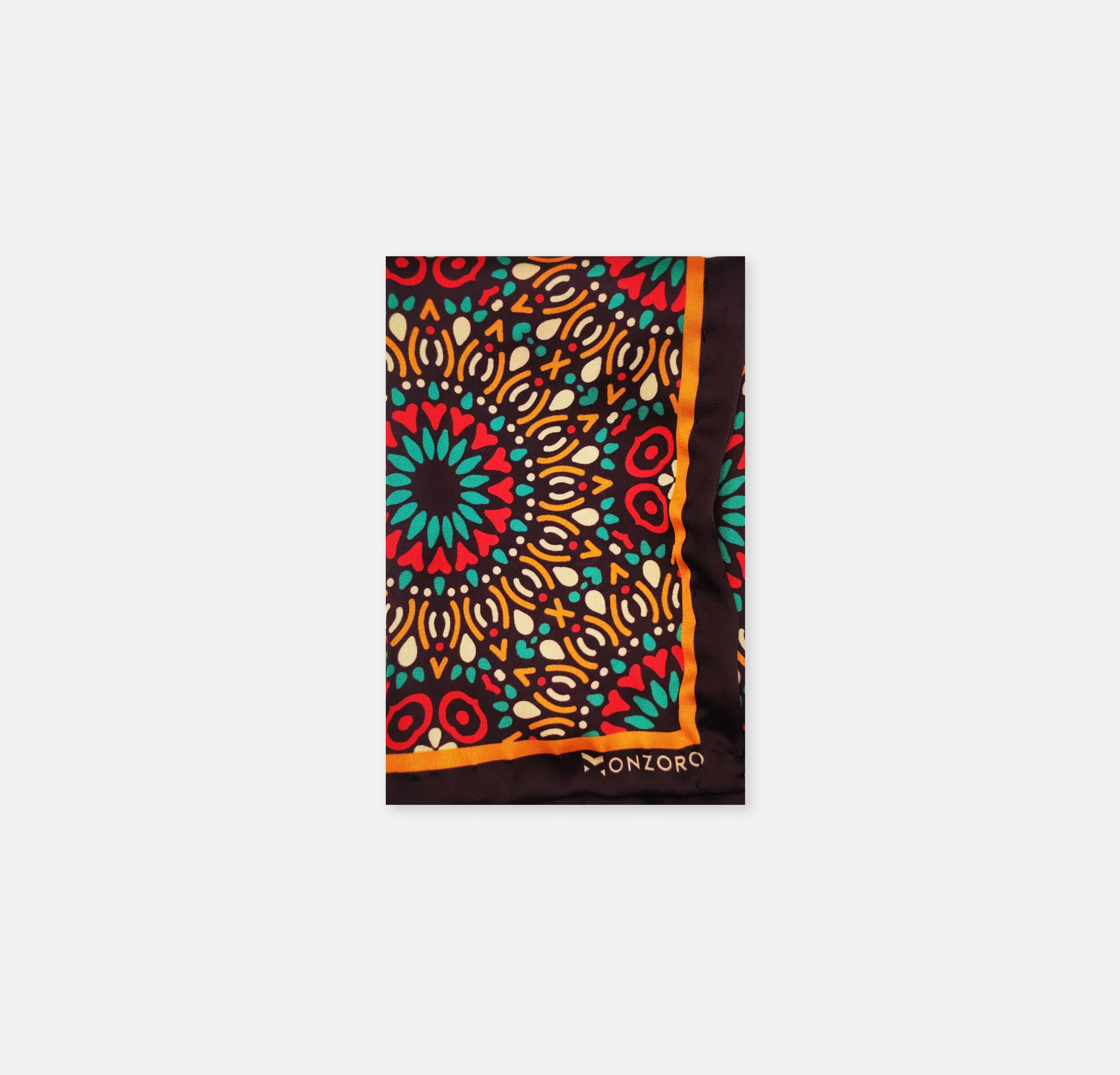 African Art silk pocket square