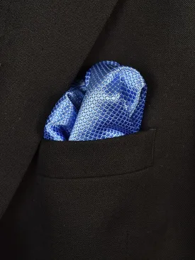 Boy's Pocket Square 18945 Blue Neat