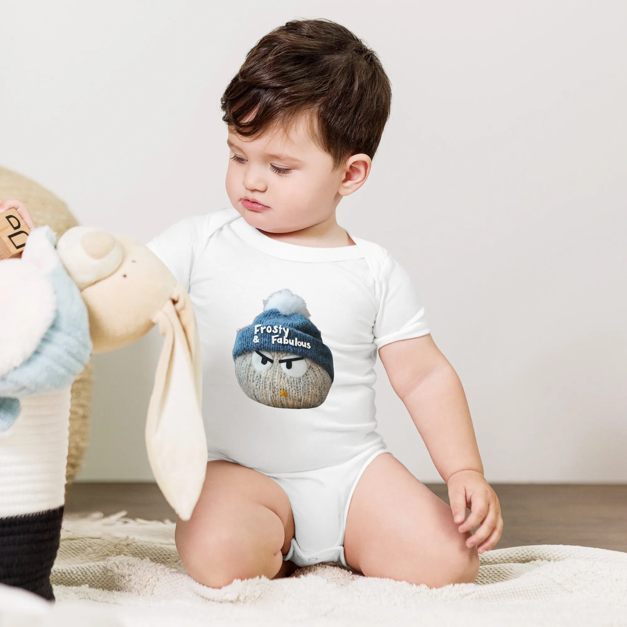Frosty & Fabulous Baby short sleeve one piece