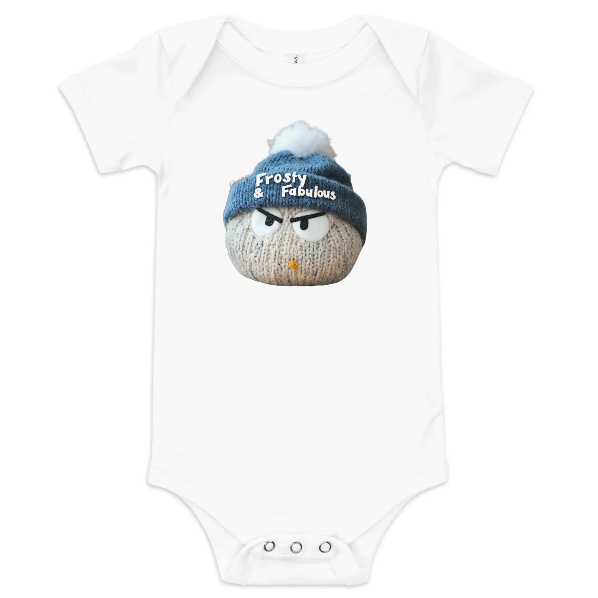 Frosty & Fabulous Baby short sleeve one piece
