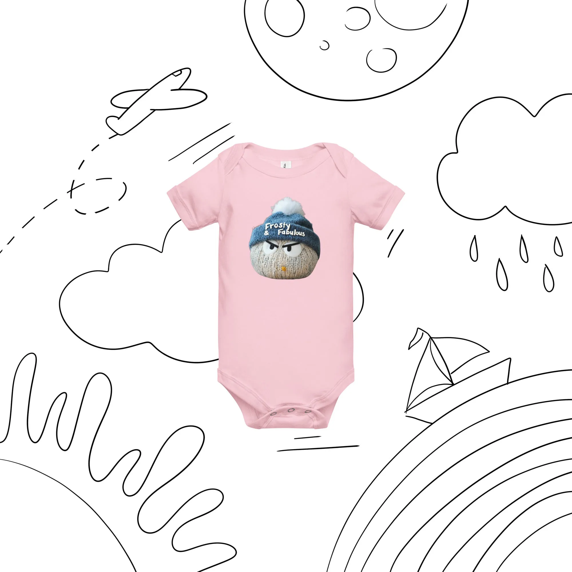 Frosty & Fabulous Baby short sleeve one piece