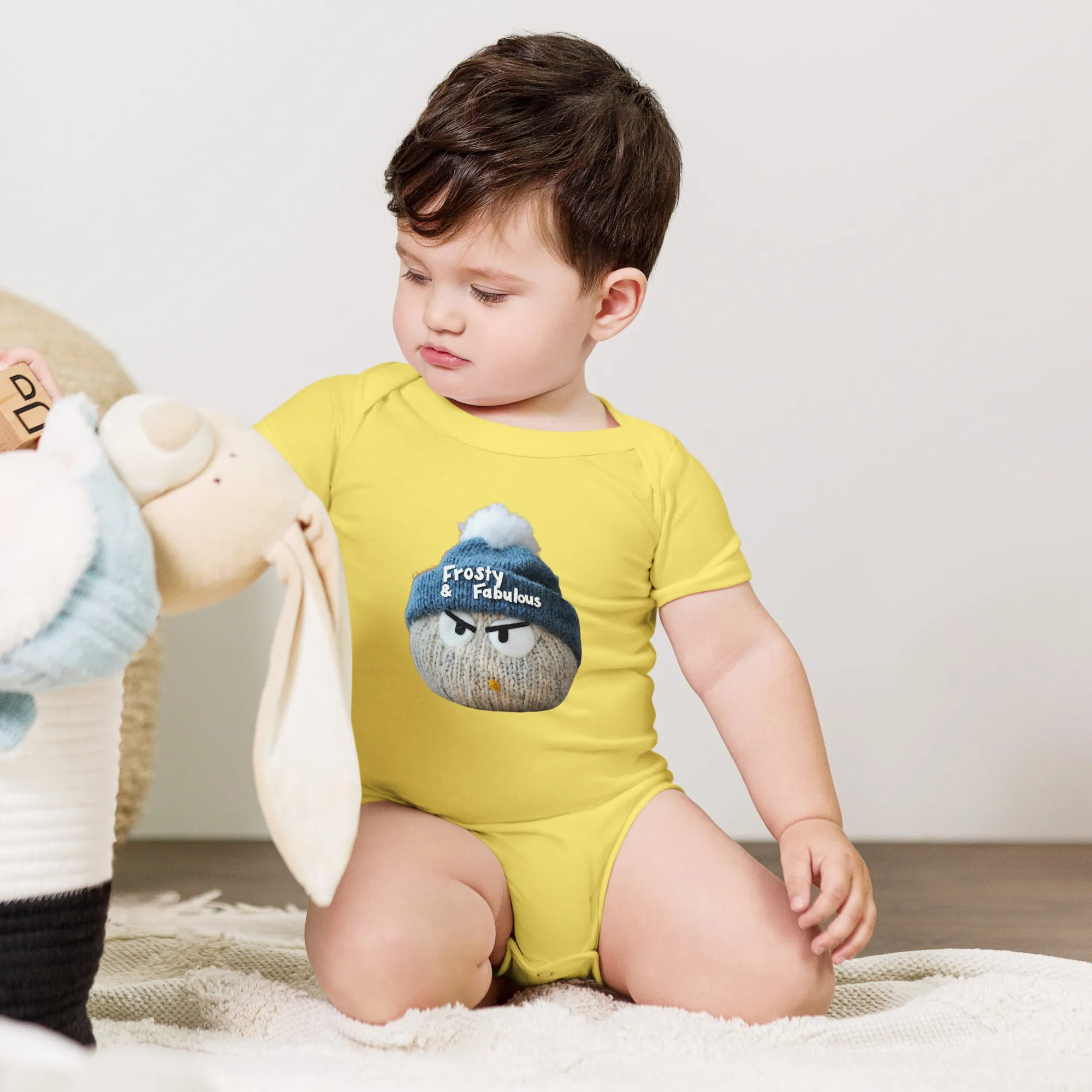 Frosty & Fabulous Baby short sleeve one piece