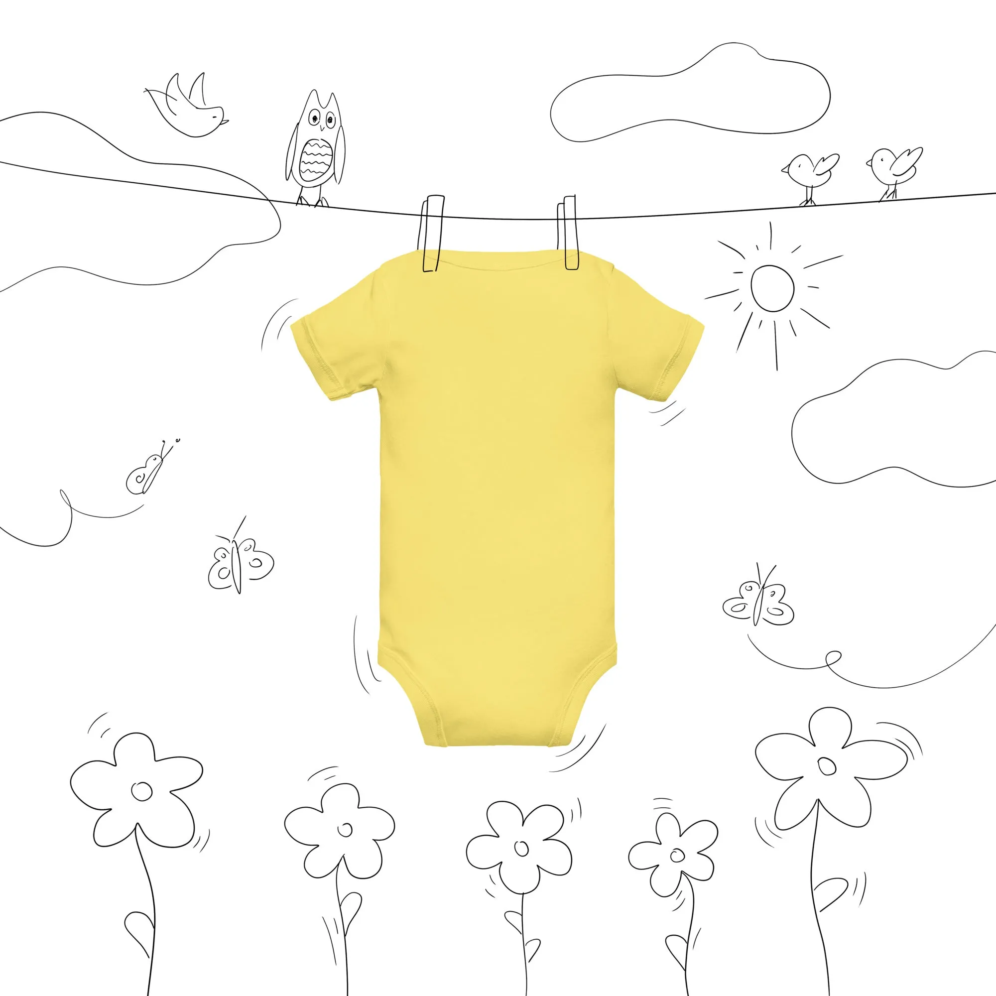 Frosty & Fabulous Baby short sleeve one piece