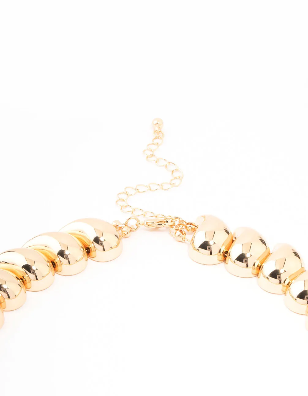 Gold Statement Bead Necklace