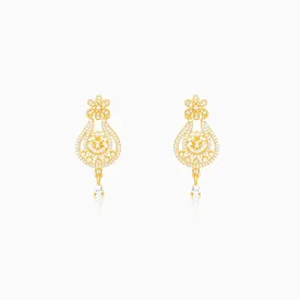 Golden Roohi Chandbali Earrings