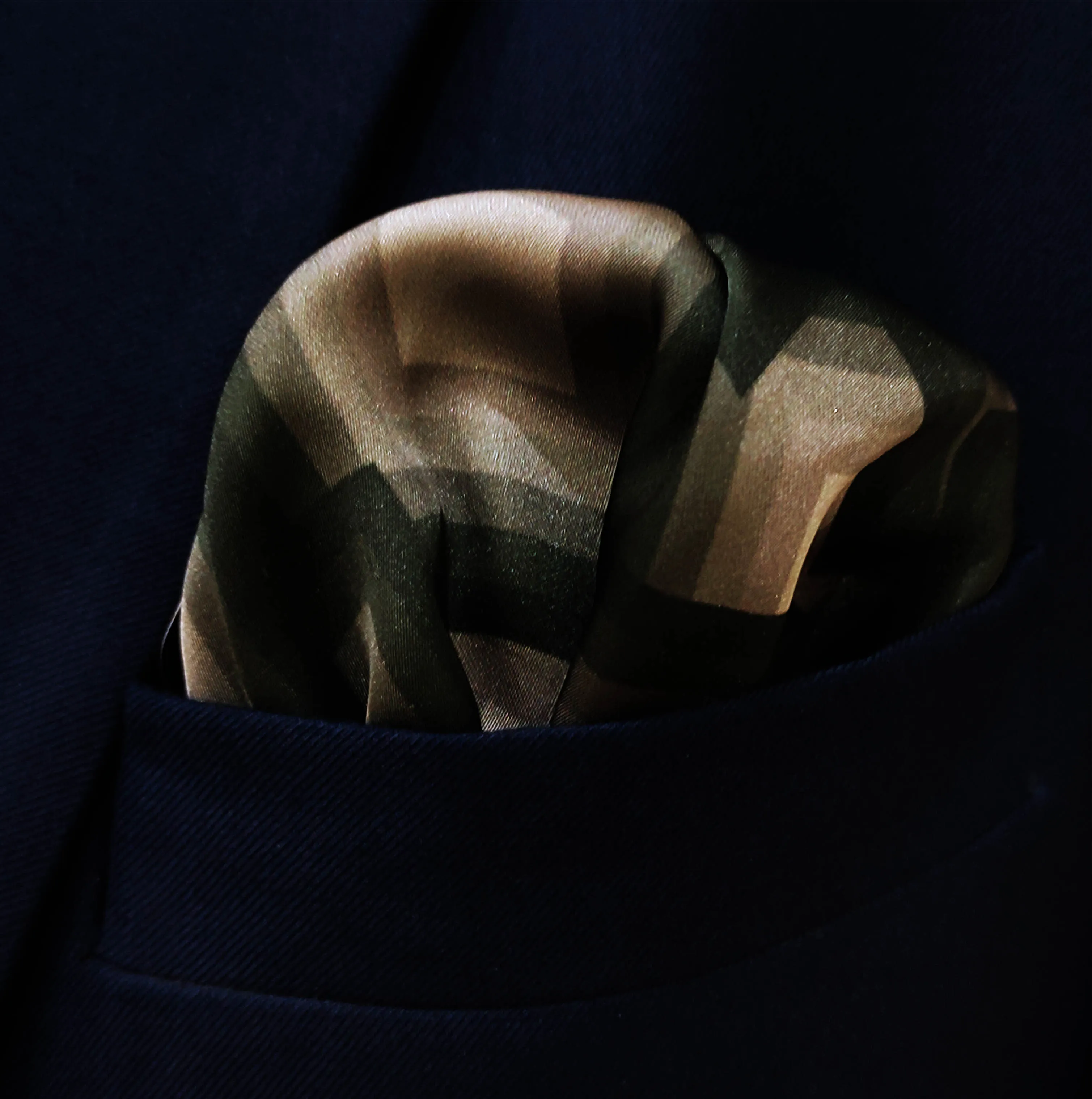 Grey and white minimalistic - silk pocket squares