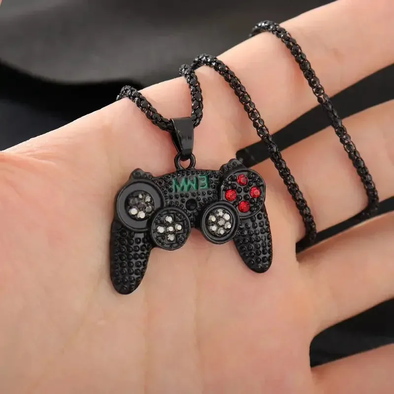 Hip-Hop Game Controller Pendant Necklace