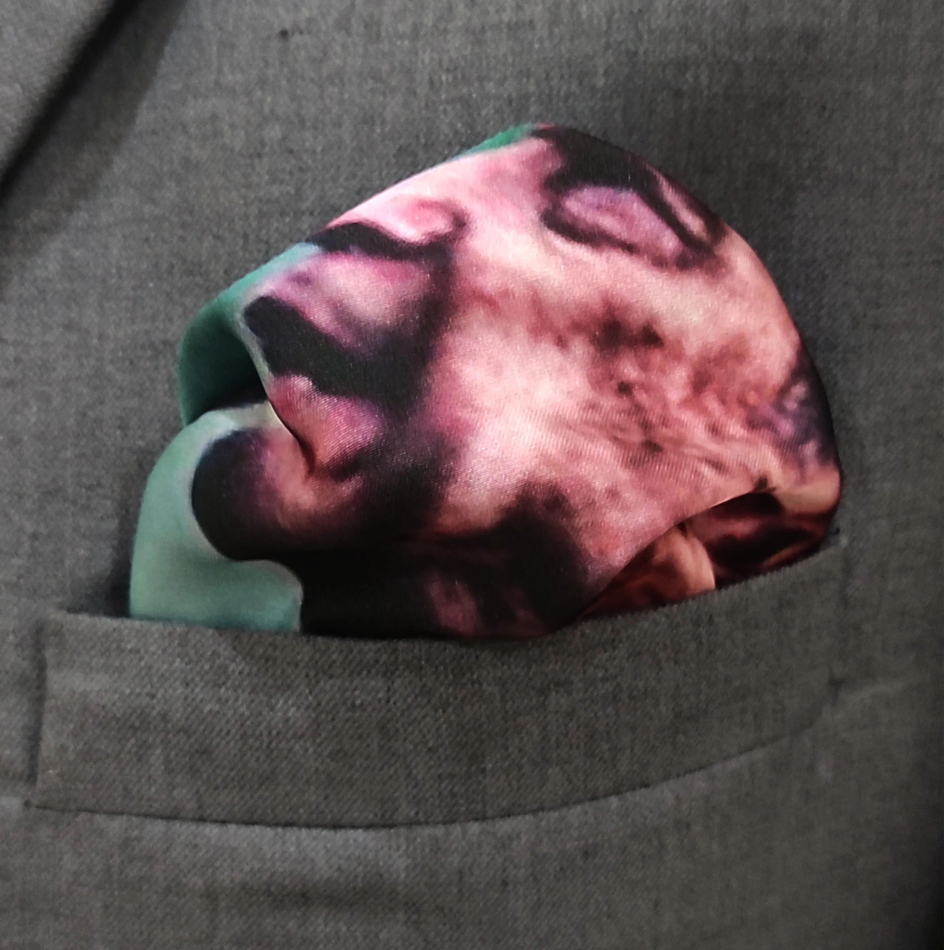 Imran khan fighter - silk pocket squares