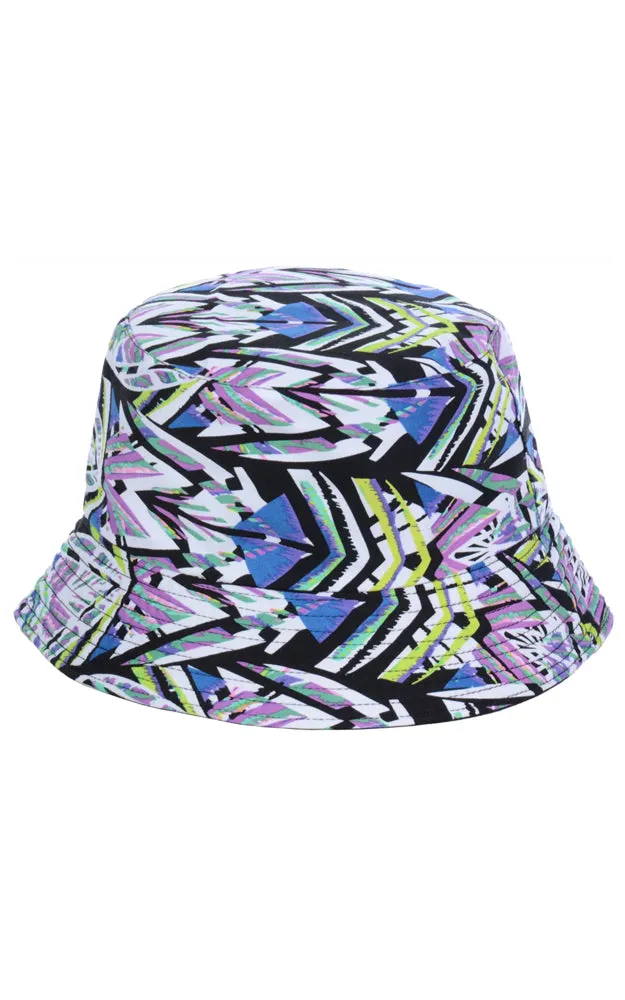 JH862 Reversible Packable Print Cotton Bucket Hat