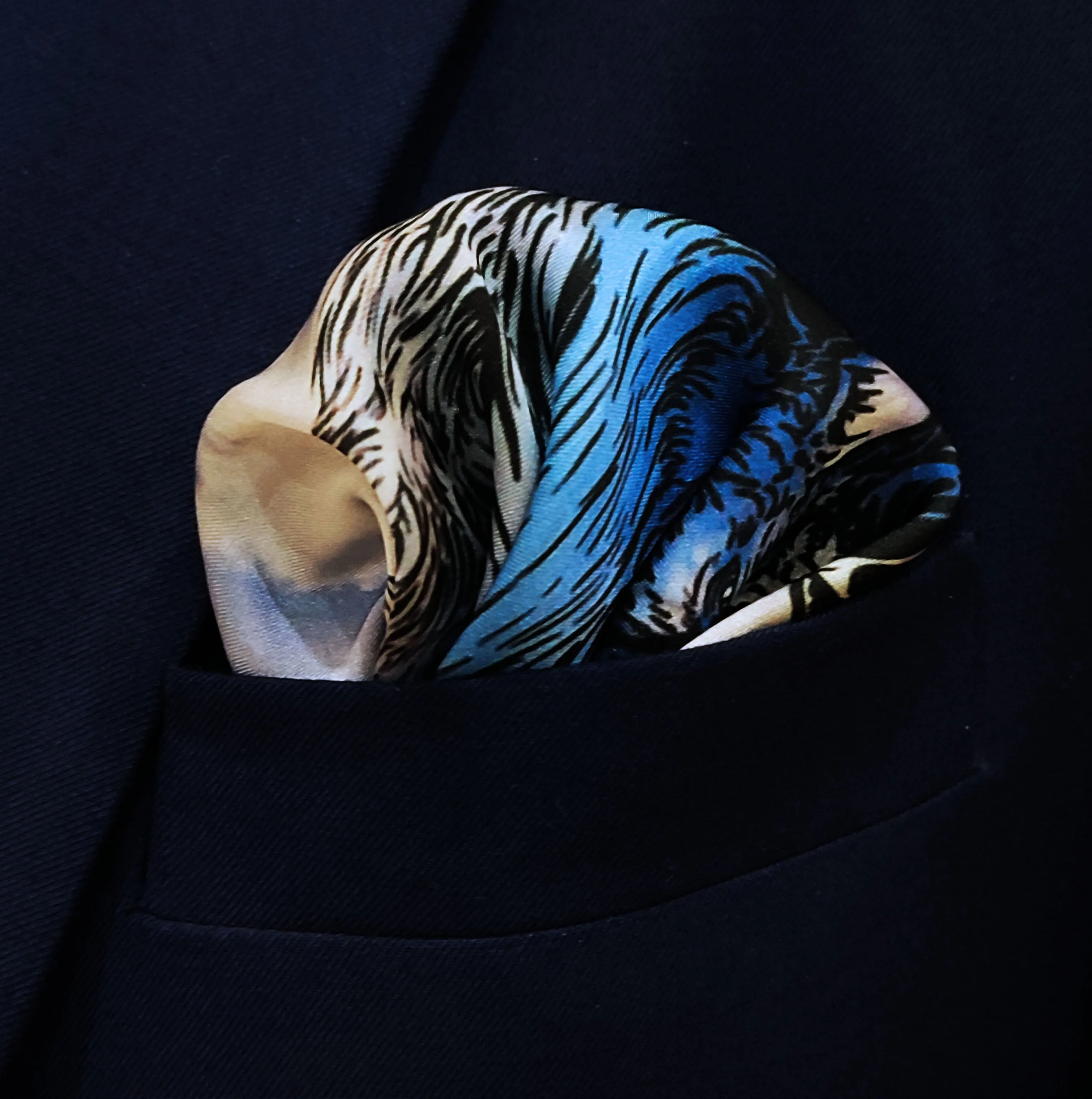 Markhor - silk pocket squares