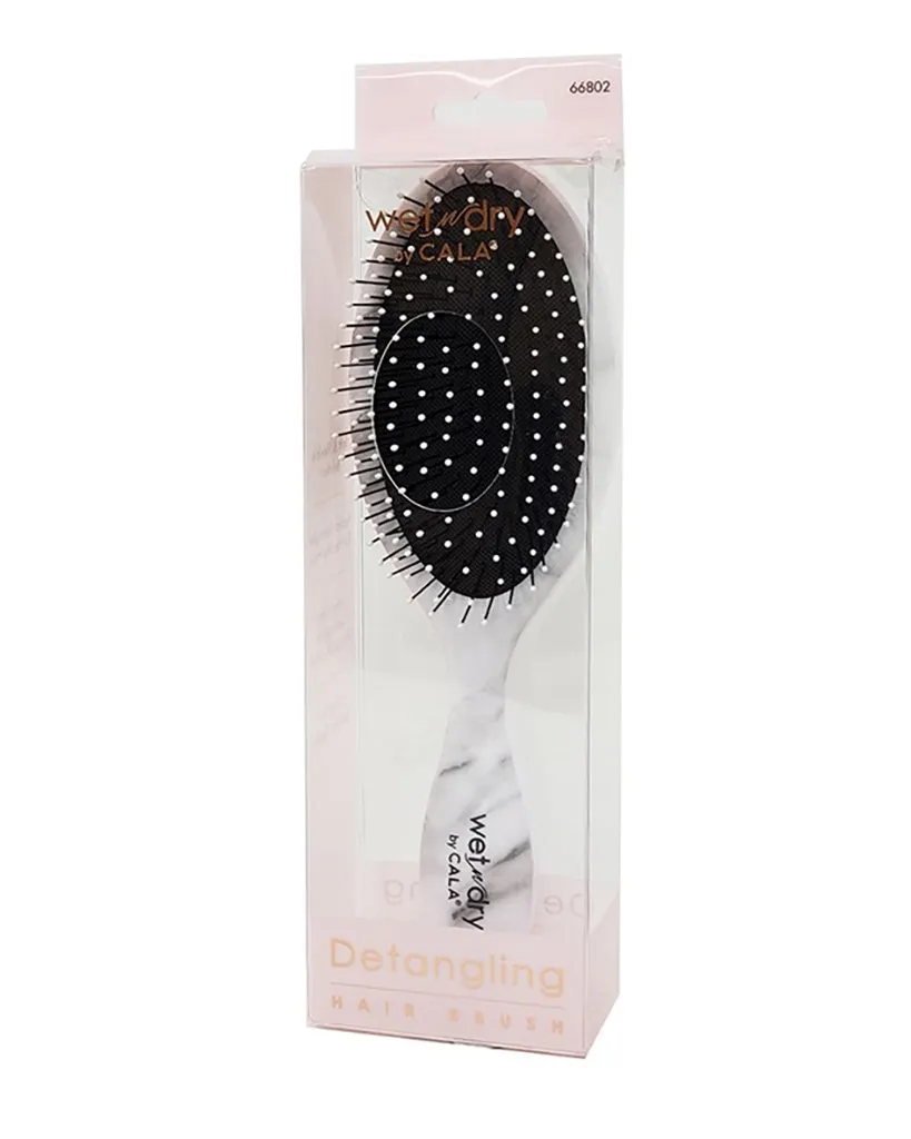 Pineapple Beauty Cala Wet and Dry Detangling Hair Brush - White Marble