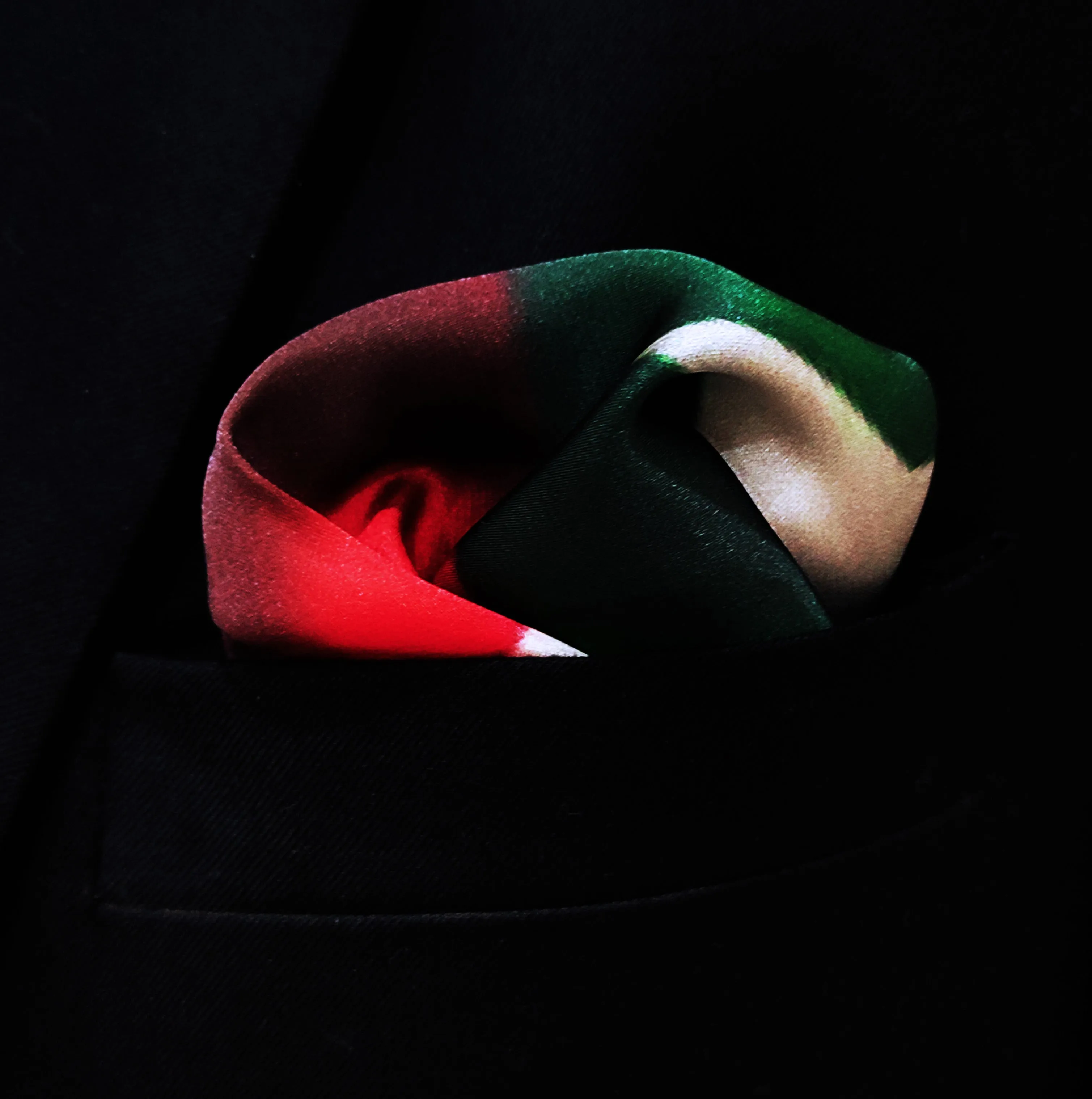 Pti flag - silk pocket squares
