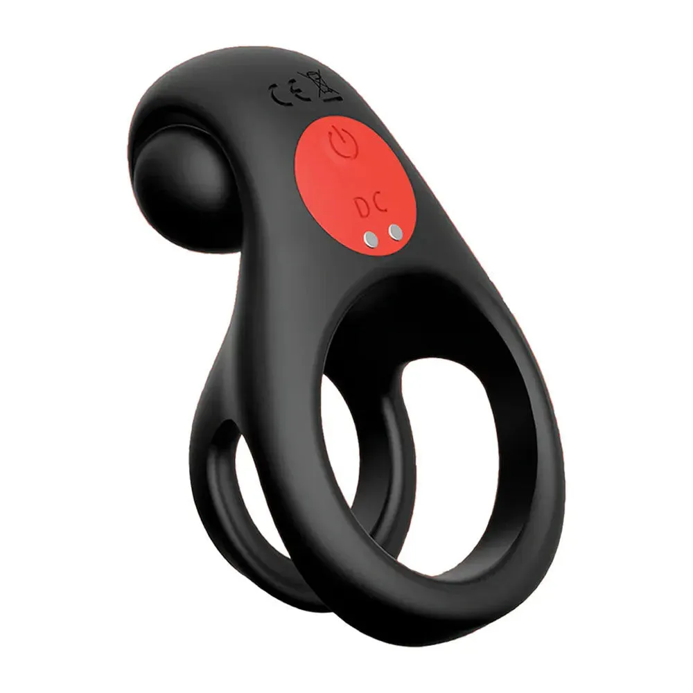 Red Dot Rings - V2 -  USB Rechargeable Vibrating Cock & Ball Ring with Remote