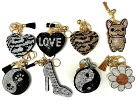 RHINESTONE KEY CHAINS