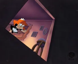 Tiny Toons Original Production Cel on Original Background: Elmyra Duff