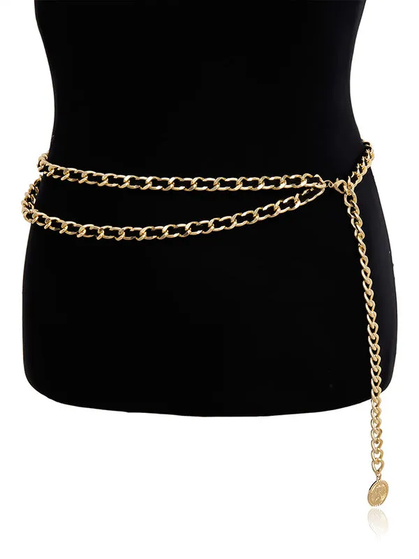 Vintage Fashion Geometry Waist Chain